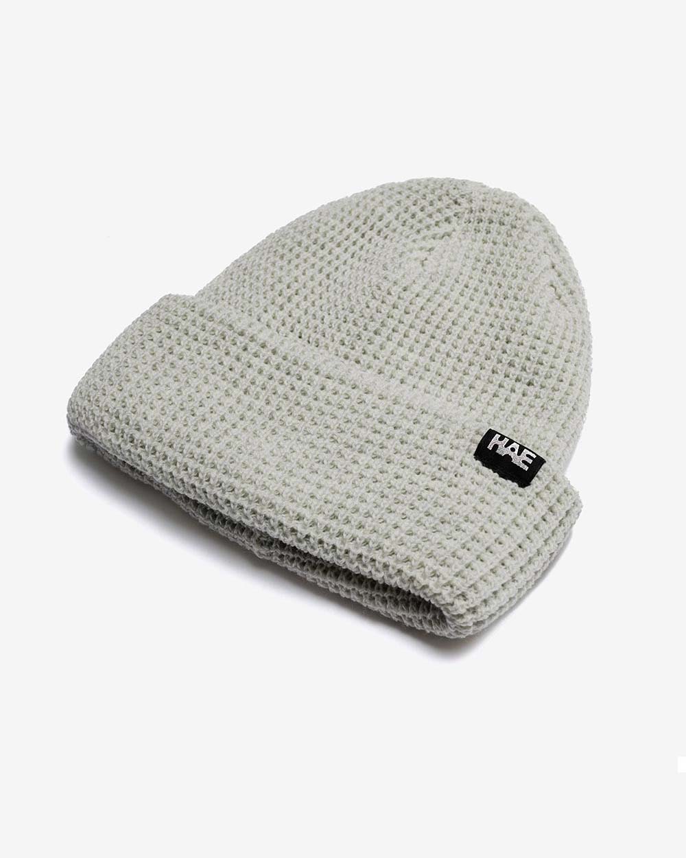 Quester Mütze von HAE in Hellgrau als Seitenansicht