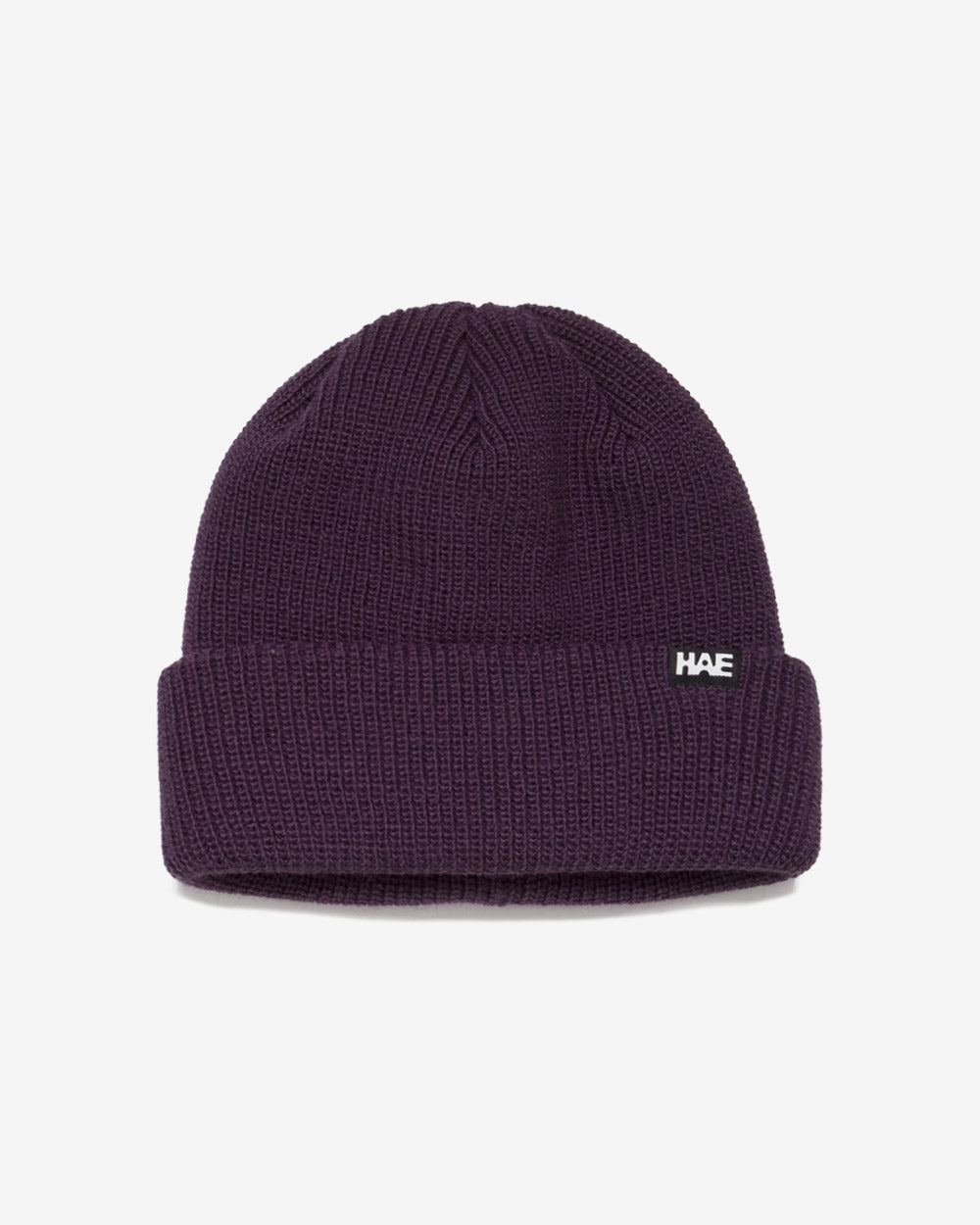 HAE Navigator Mütze in Aubergine – Beanie aus 100% Acryl