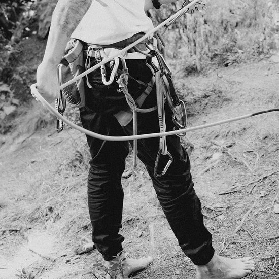 Kletterhose mit viel Stretch.