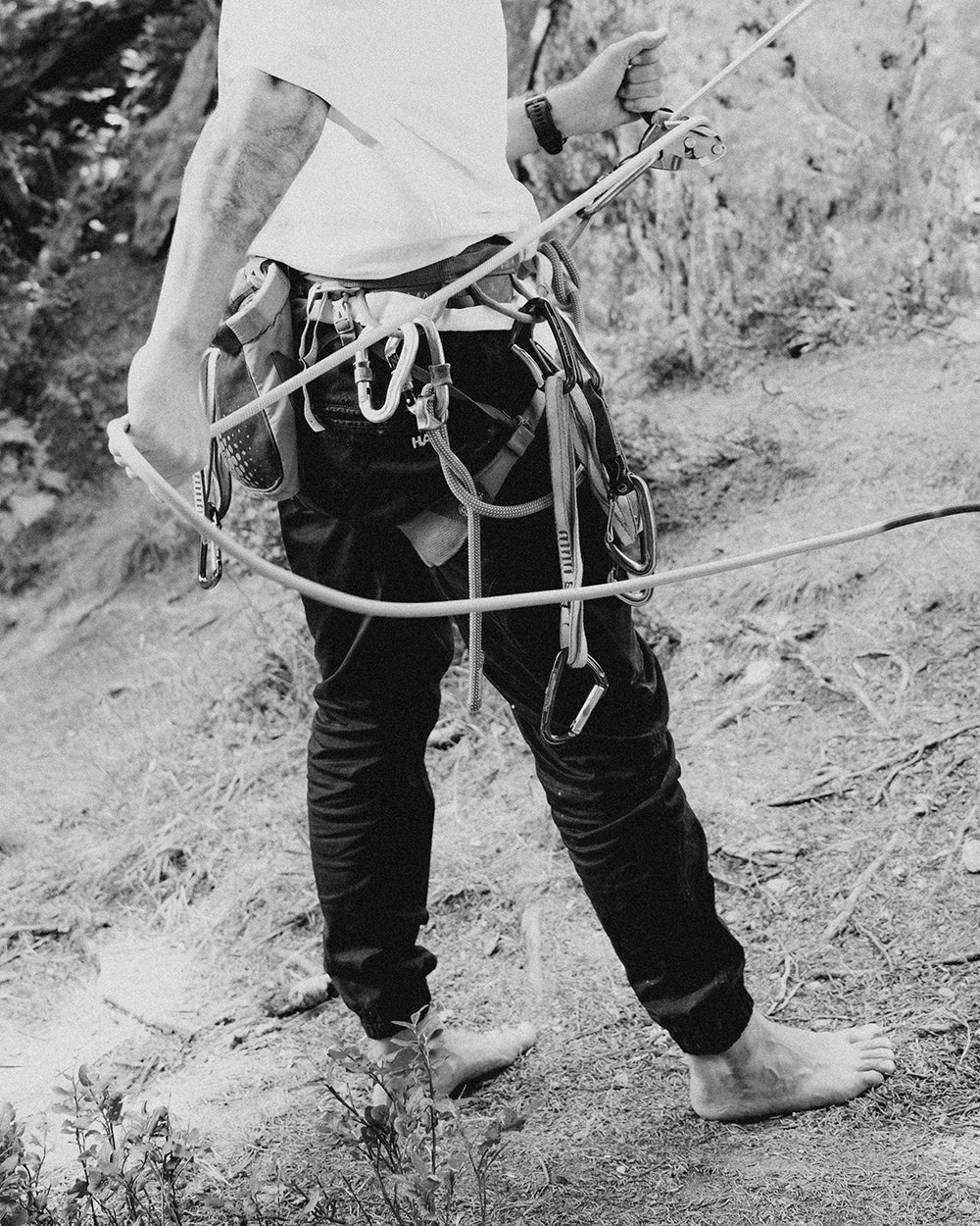 Kletterhose mit viel Stretch.