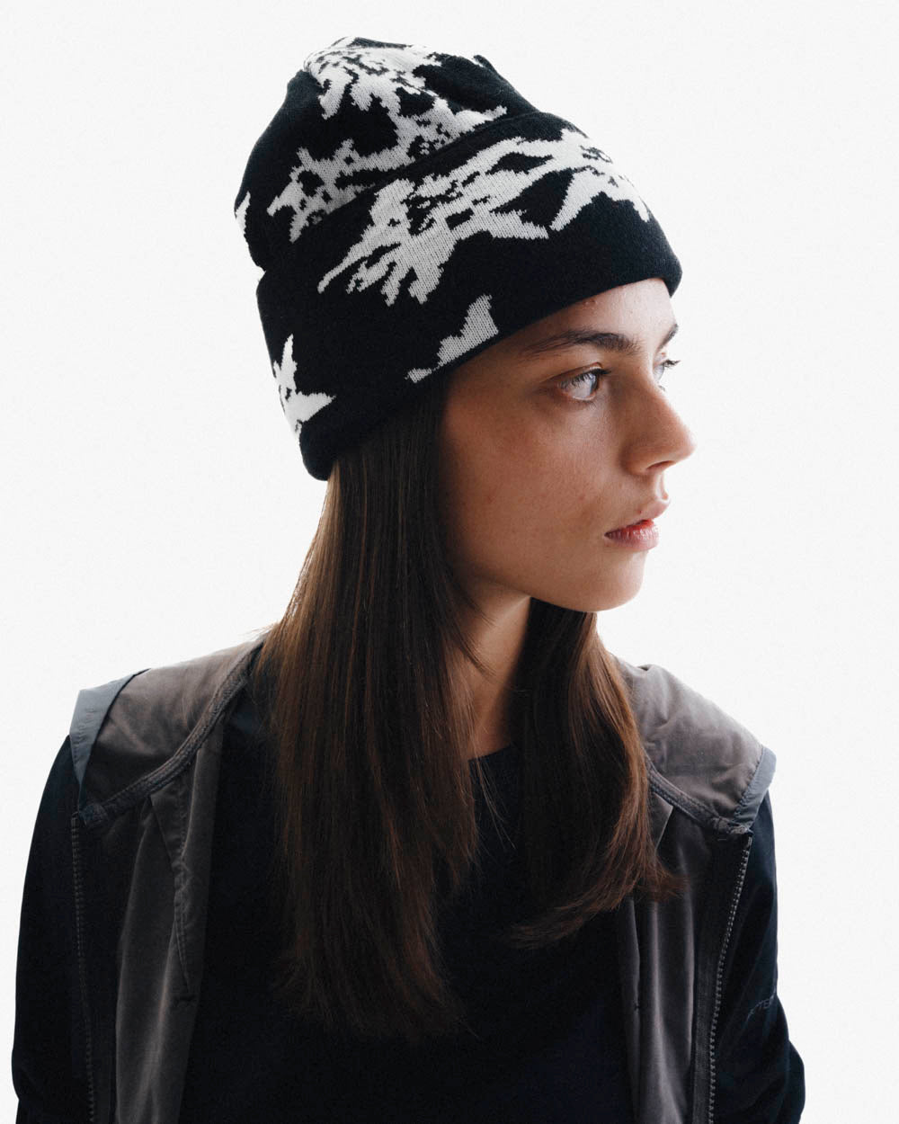 HAE Edelweiss Mütze in schwarz