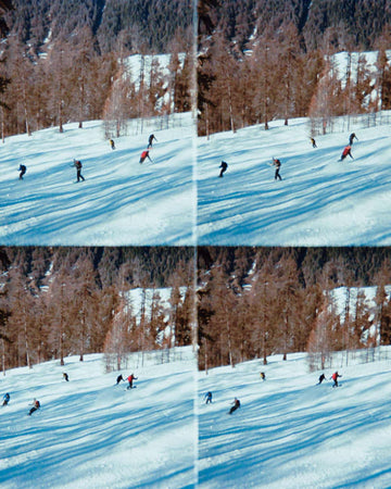 HAE Friends am Skifahren und Snowboarden in den Schweizer Alpen