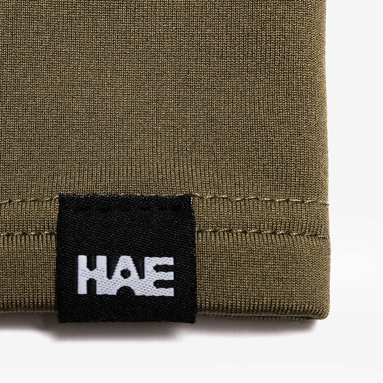 Detailansicht vom Woven Label HAE