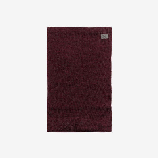 Produktfoto frontal vom Neckwarmer in Bordeaux
