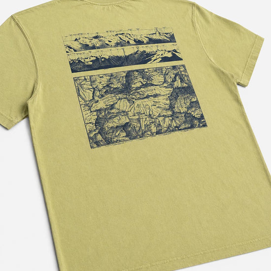 HAE Traverse Shirt sunwashed olive back print
