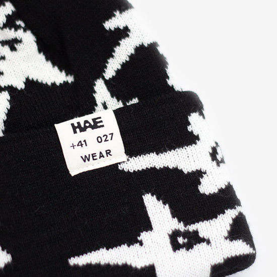 HAE Edelweissmütze schwarz weiss